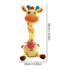 Musical giraffe toy with sensory light function
