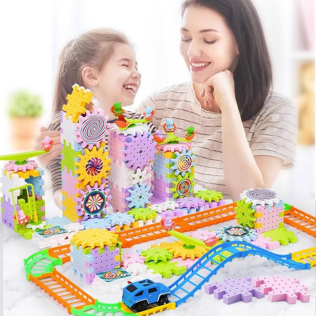 Rotating Building Blocks Creative Building Set for Kids
