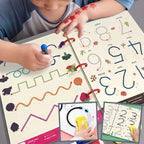 Genanvendelig notesbog som sletbart skrivehæfte til skriveøvelse