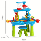 Children's play activity table with 3 levels sand and water