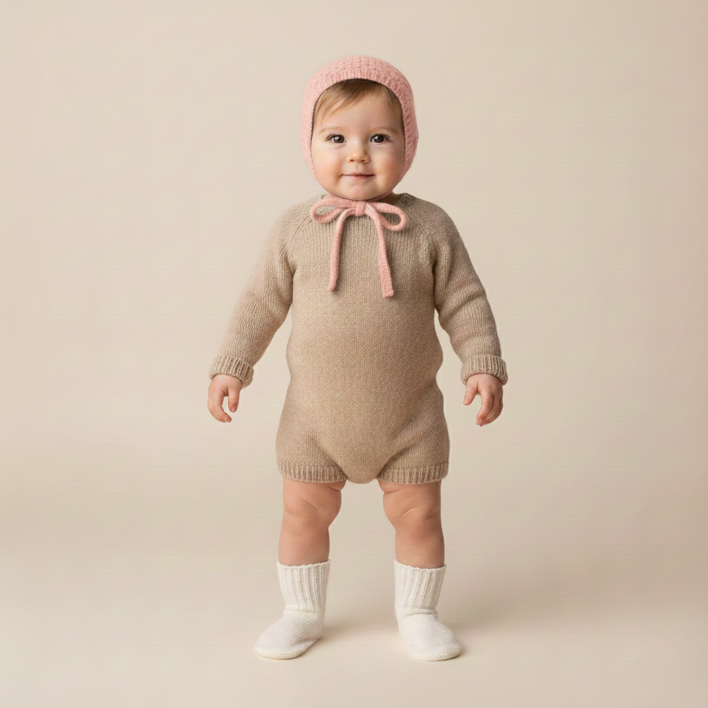 Babykyse i blødt tekstil