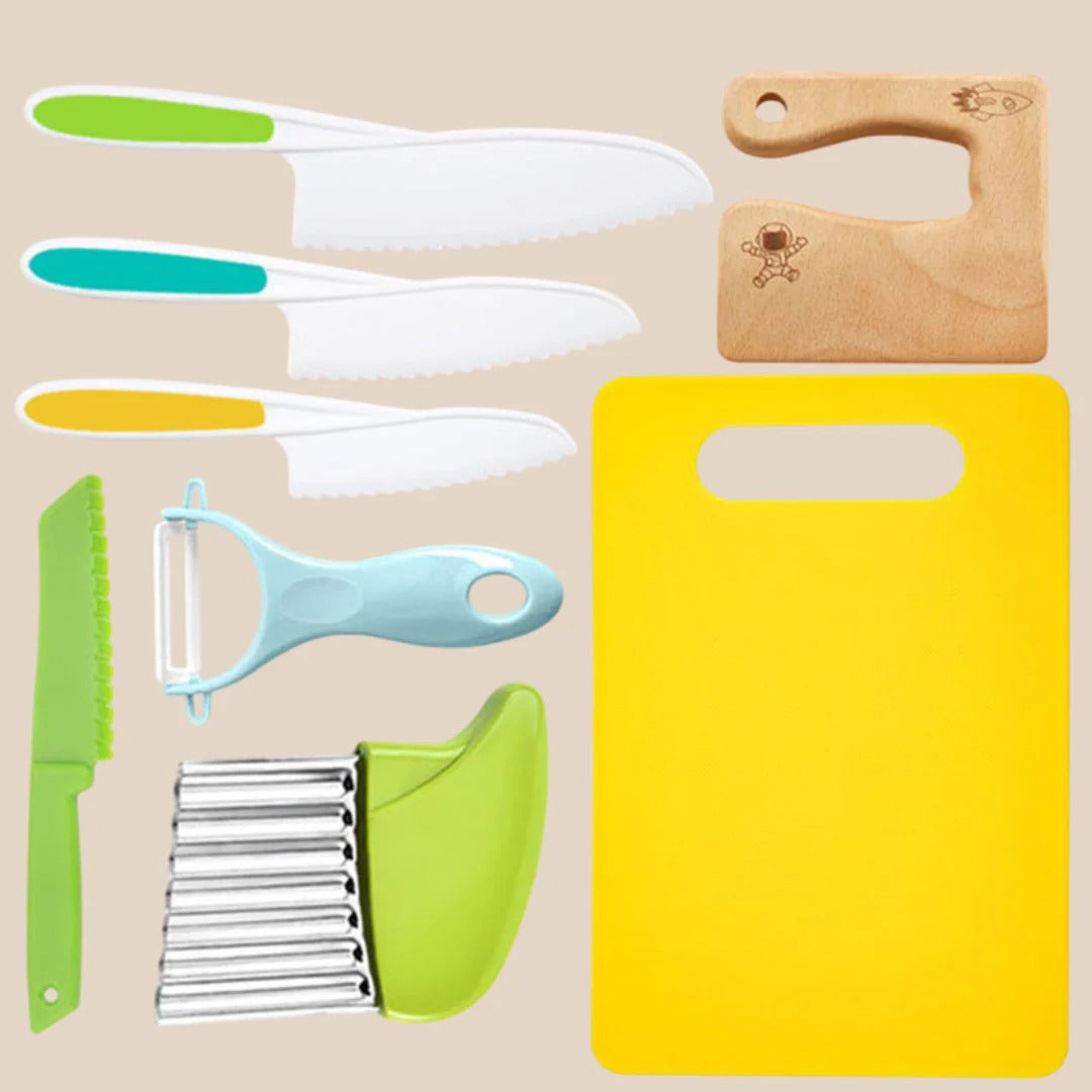 Mini kok køkkensæt med 8 dele til børn