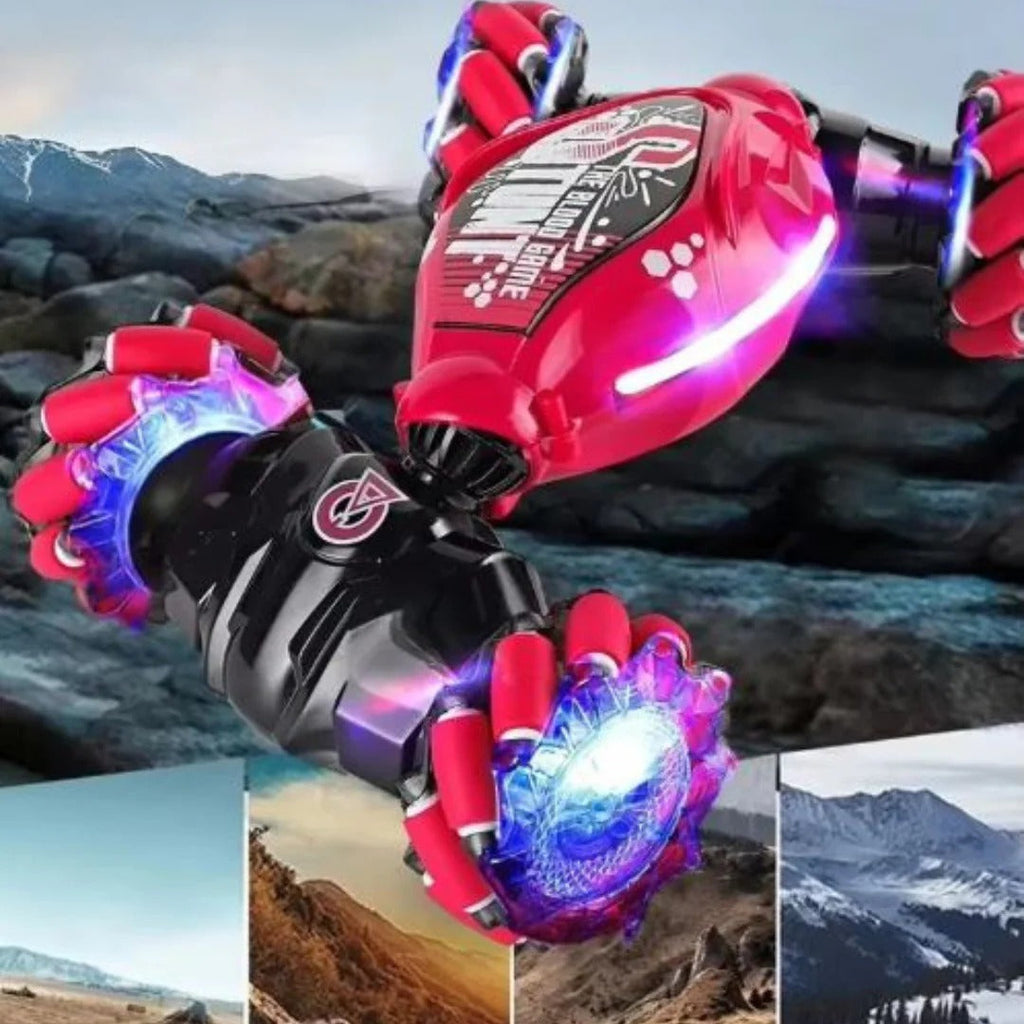 Gesture-controlled stunt car 360 degrees 4WD