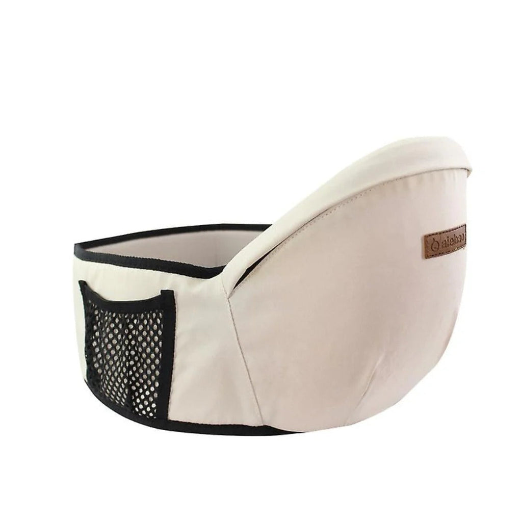 Baby hip carrier with adjustable seat and waist belt