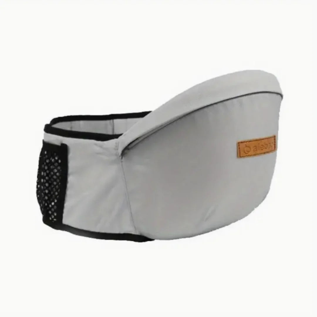 Baby hip carrier with adjustable seat and waist belt