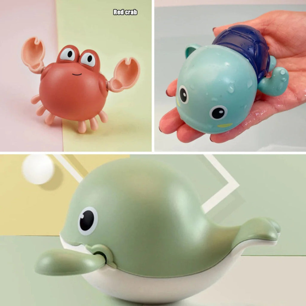 Swimwear set with floating sea creatures