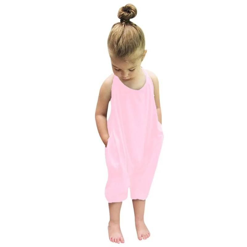 Comfortable backless jumpsuit for children