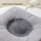 Baby bath towel in soft absorbent material