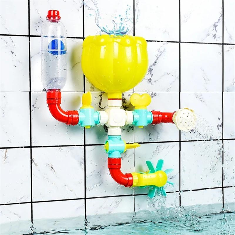Interactive bath toys for water play