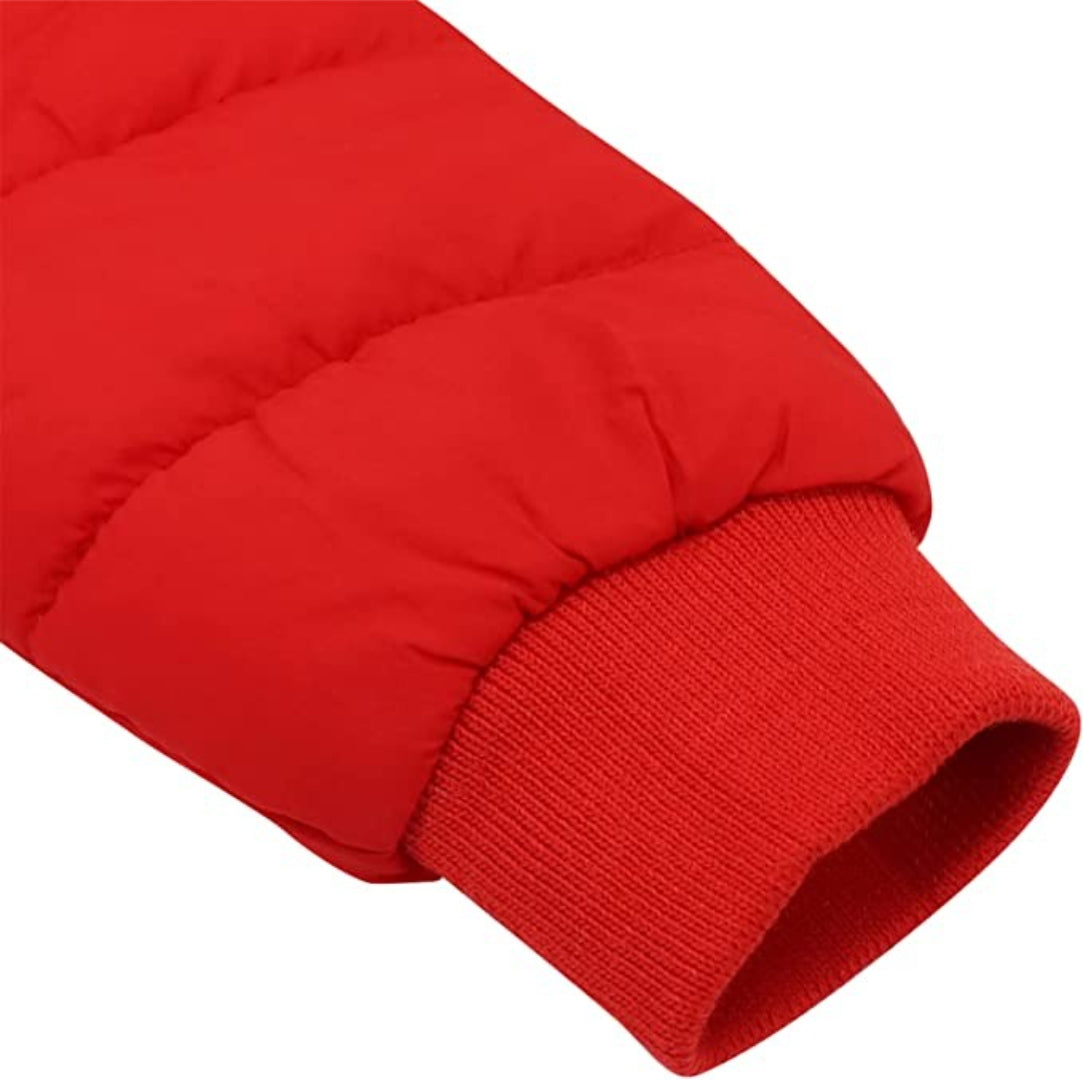 Ski overall for babies insulated with fleece and a hat