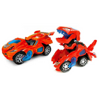 Fast transforming dino car for action play