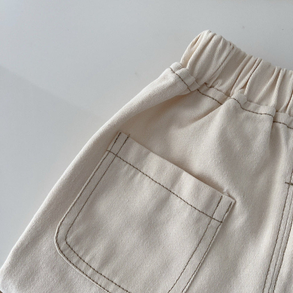 Unisex relaxed fit denim trousers
