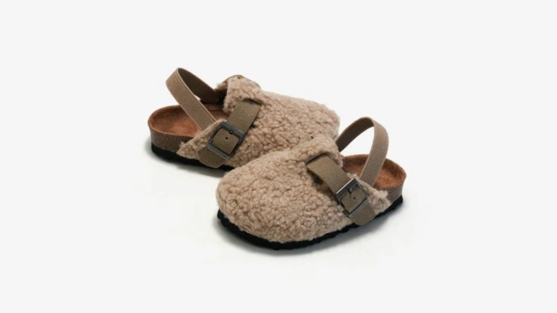 Wool moccasins for kids in slip-on design