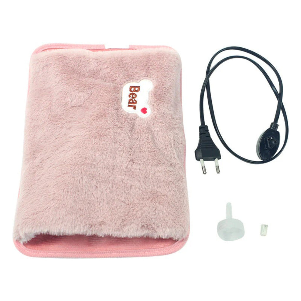 Plush heated pad battery operated with rapid heating