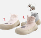 Baby boots for first steps with non-slip sole