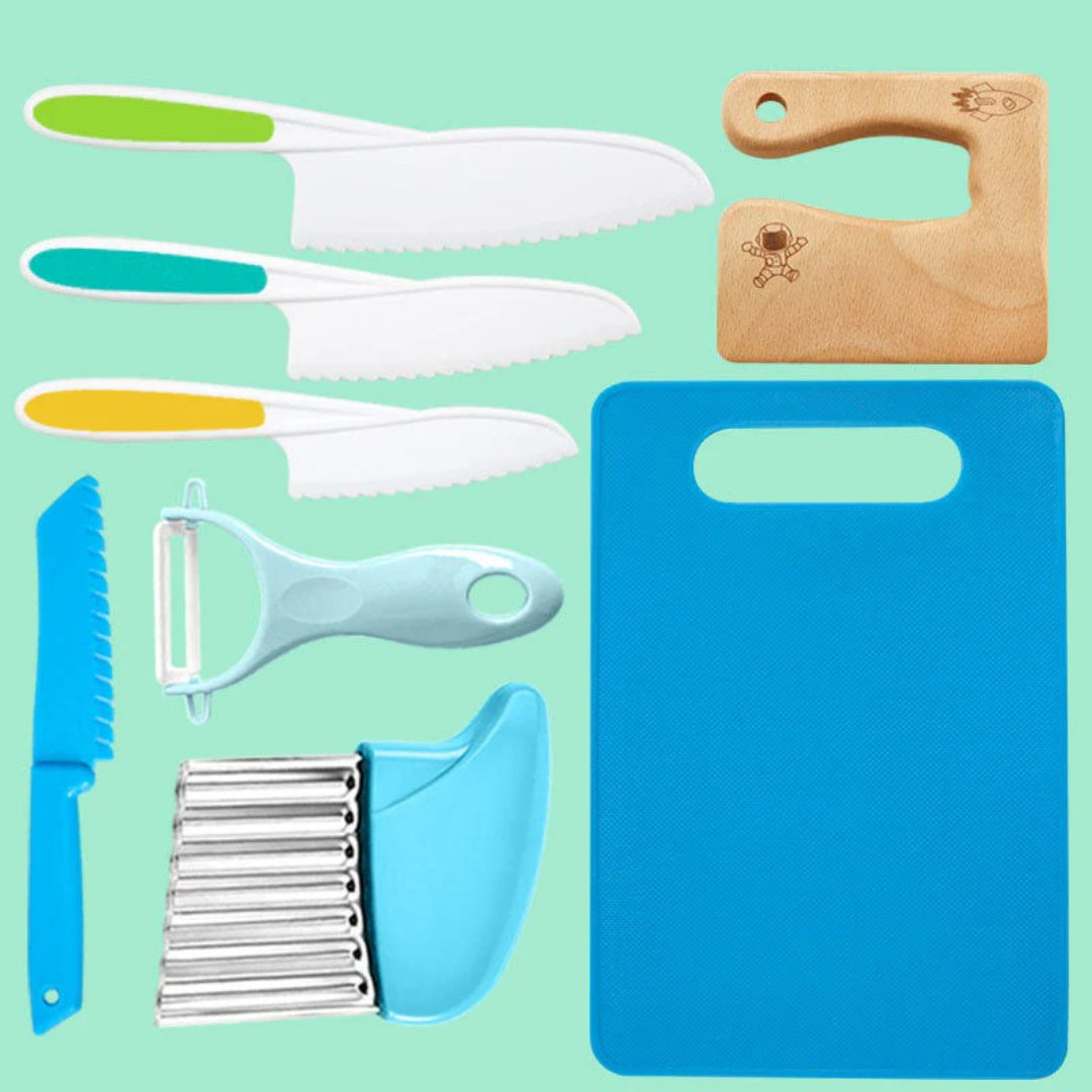 Mini kok køkkensæt med 8 dele til børn