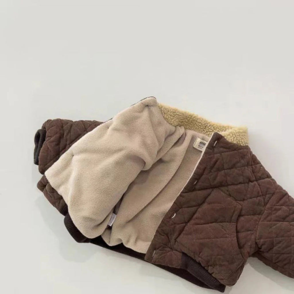 Quilted jacket for boys in warm quality