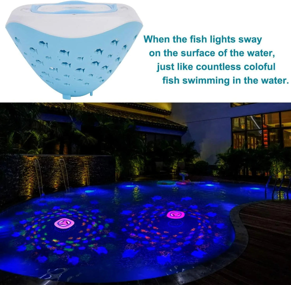 LED bath toy with fountain and spray effect