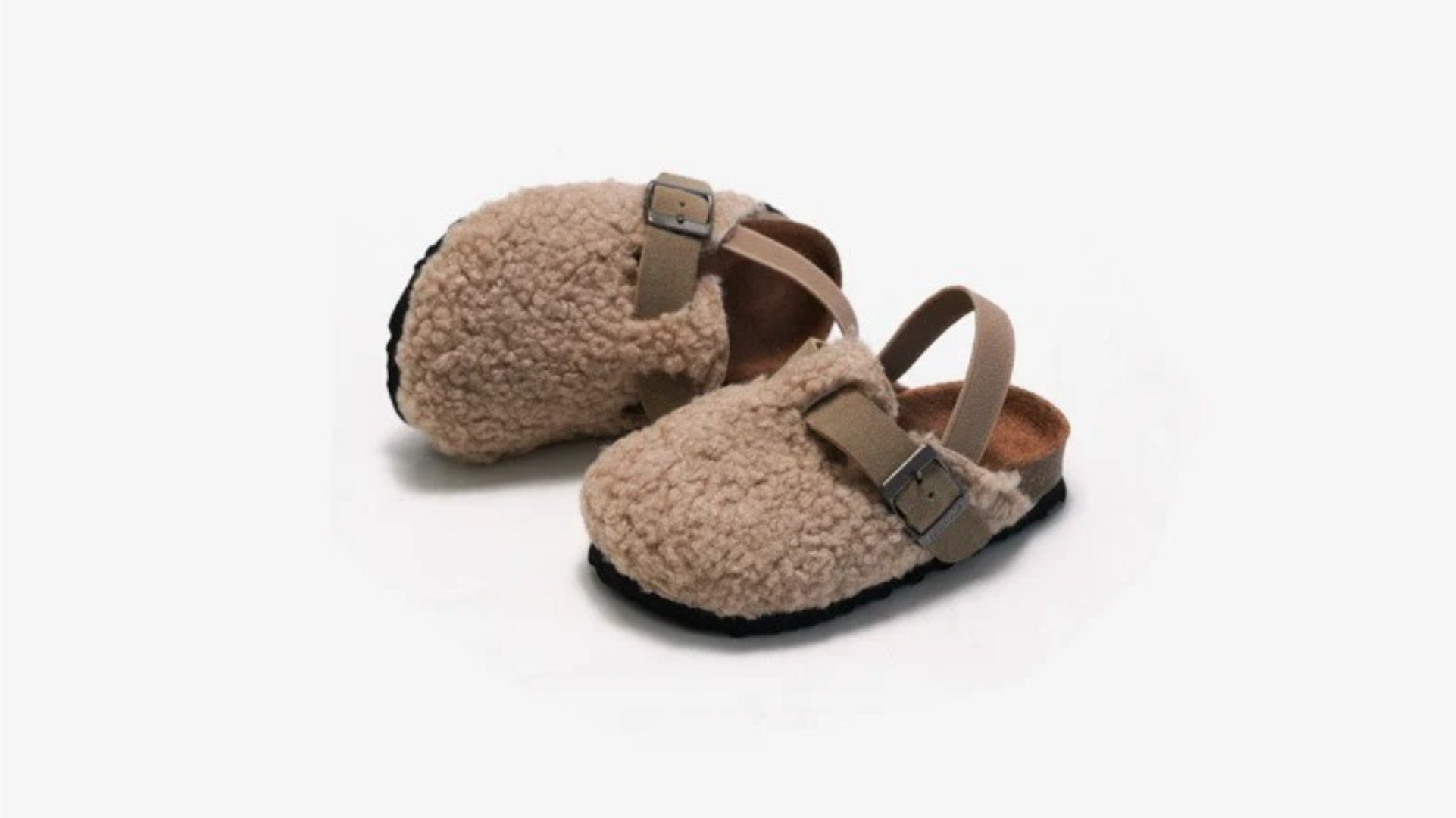 Wool moccasins for kids in slip-on design