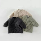 Quilted jacket for children in a unisex design