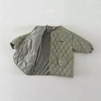 Quilted jacket for children in a unisex design