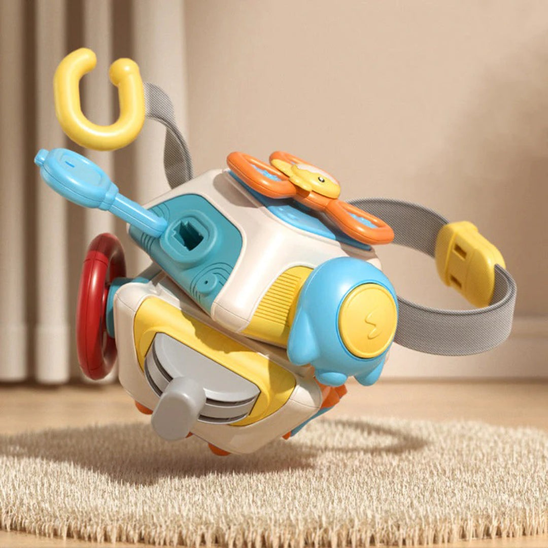 Montessori block toy for motor development, BPA-free
