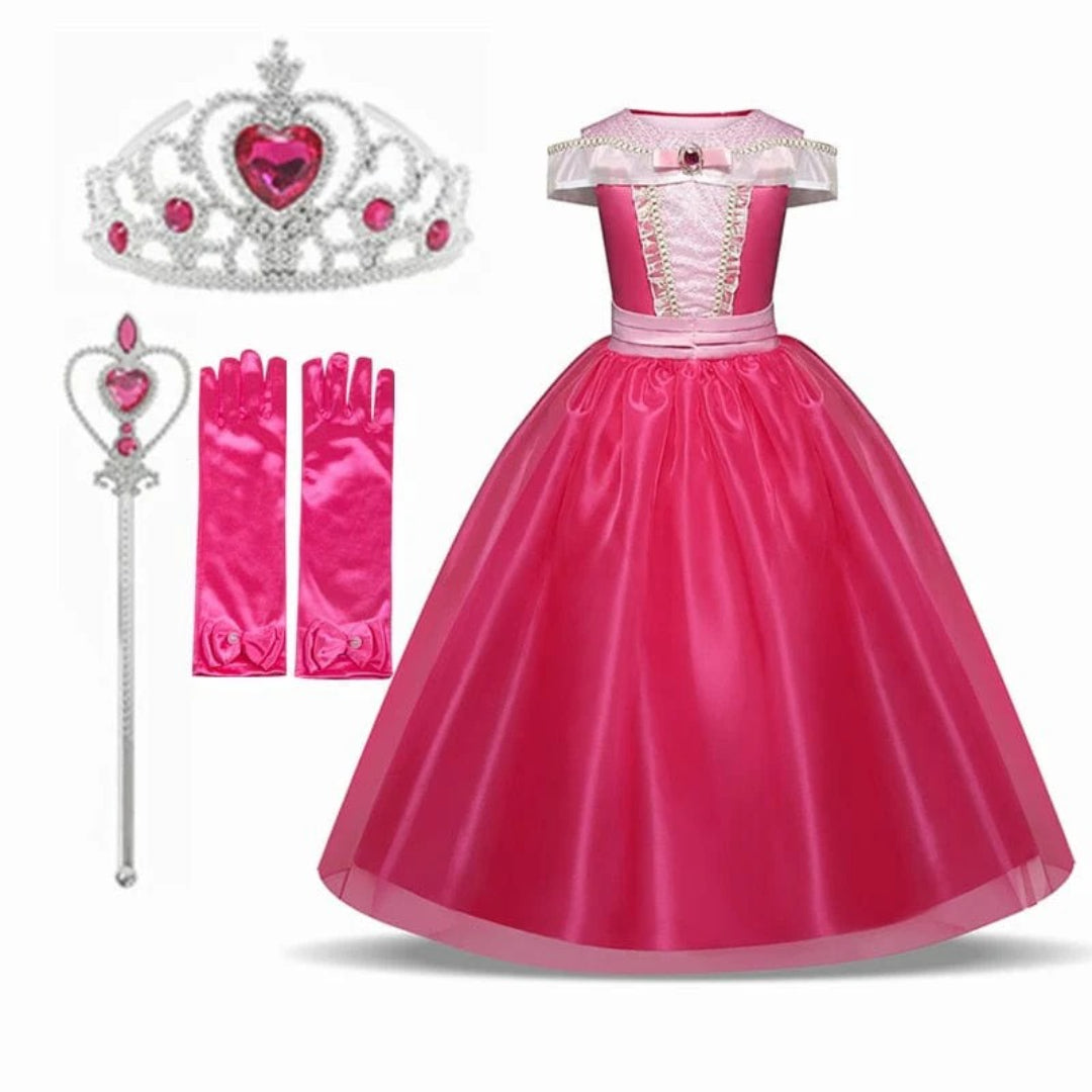 Princess Costume Carnival Outfit for Children 4 to 10 Years Old