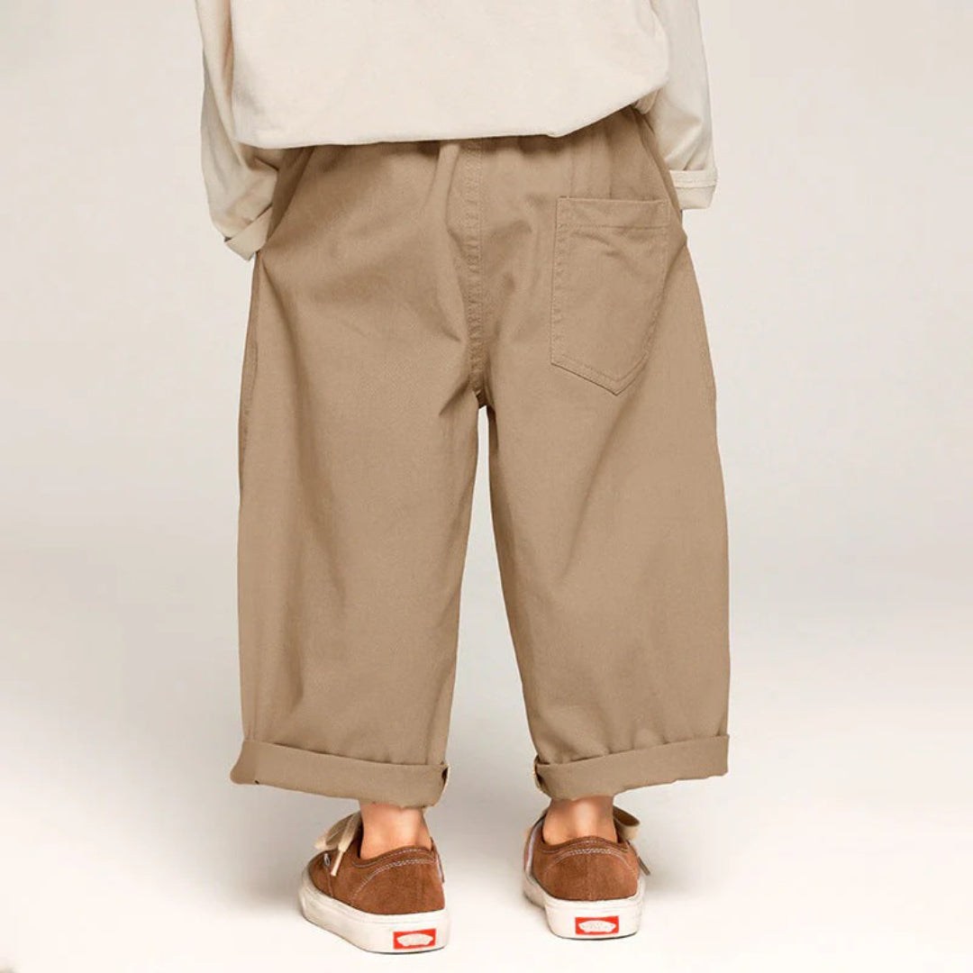 Unisex relaxed fit trousers