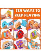 Montessori block toy for motor development, BPA-free