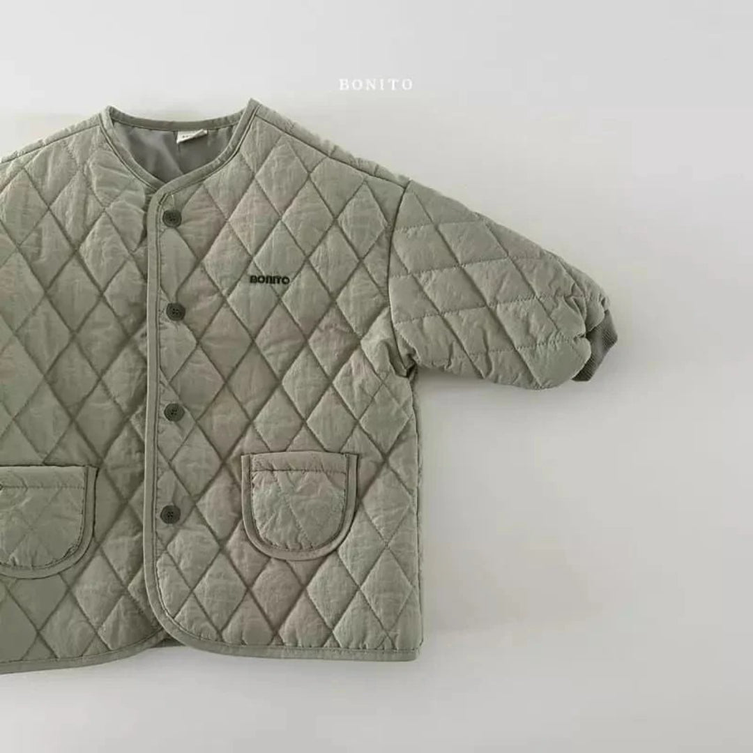 Quilted jacket for children in a unisex design