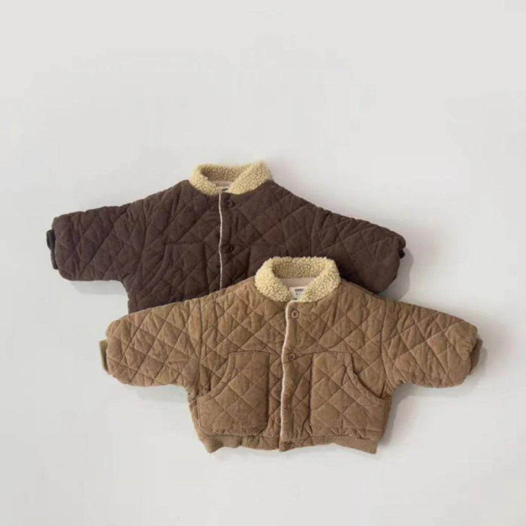 Quilted jacket for boys in warm quality