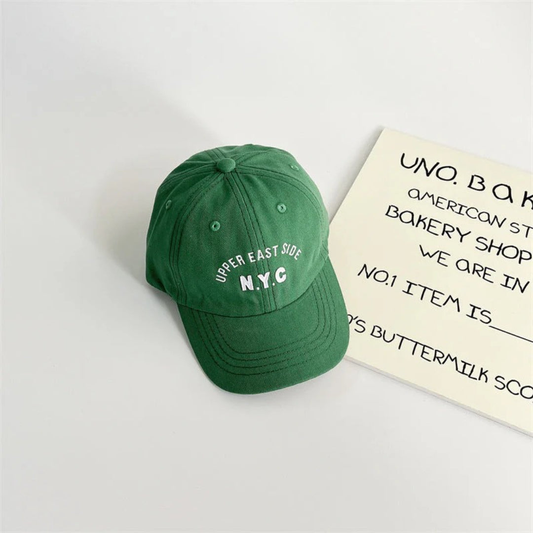 Unisex kids' cap with a brim and NYC embroidery
