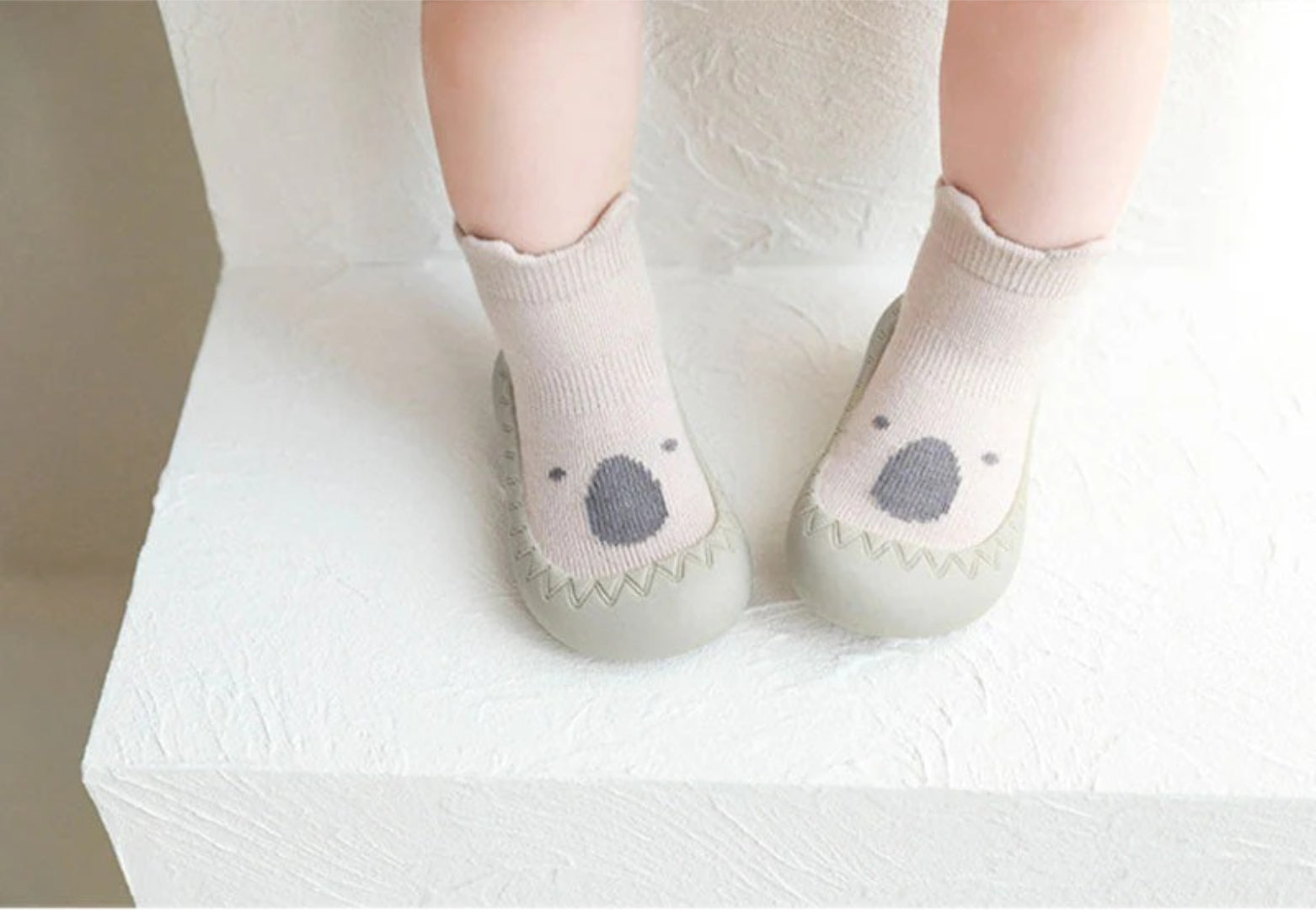 Baby boots for first steps with non-slip sole