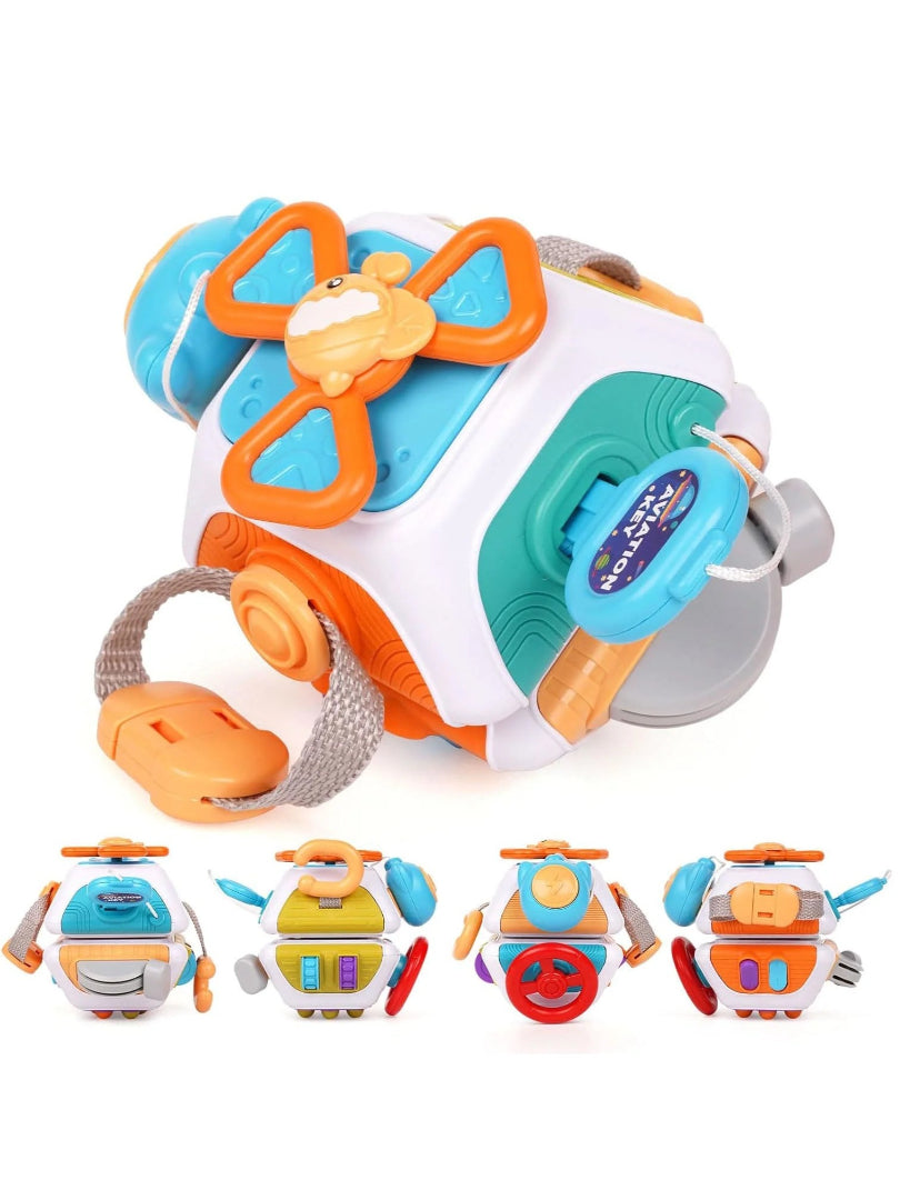 Montessori block toy for motor development, BPA-free