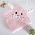 Baby hooded bath towel in a cute design