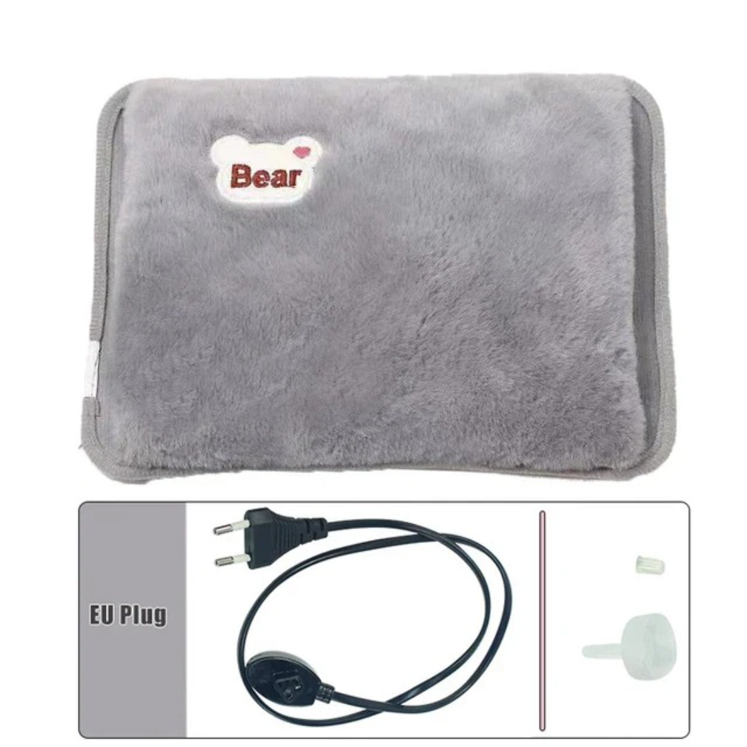 Plush heated pad battery operated with rapid heating
