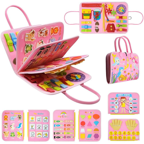 Activity book with learning board for teaching