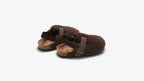 Wool moccasins for kids in slip-on design