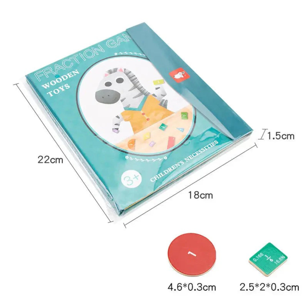 Magnetisk brøkbog pædagogisk matematik sæt