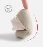 Baby boots for first steps with non-slip sole