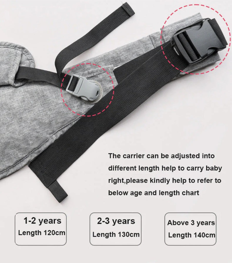 Baby carrier with adjustable carrying system