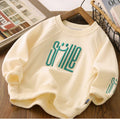 Unisex kids' sweater with smiley print