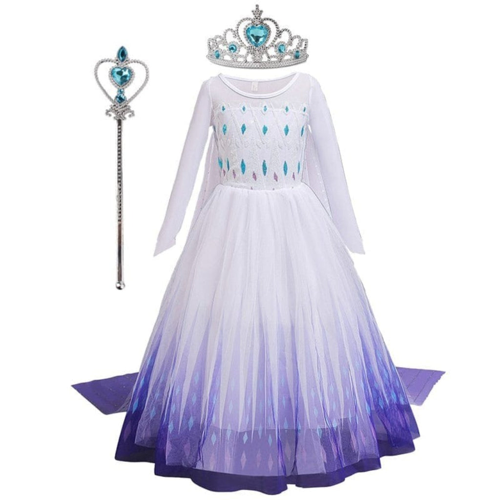 Princess Costume Carnival Outfit for Children 4 to 10 Years Old