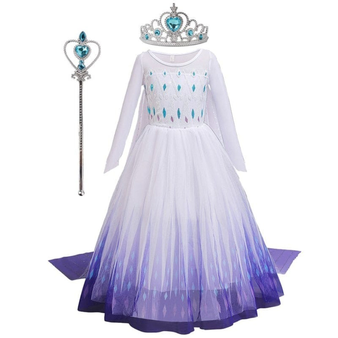 Princess Costume Carnival Outfit for Children 4 to 10 Years Old