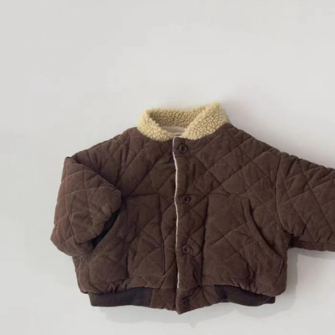 Quilted jacket for boys in warm quality