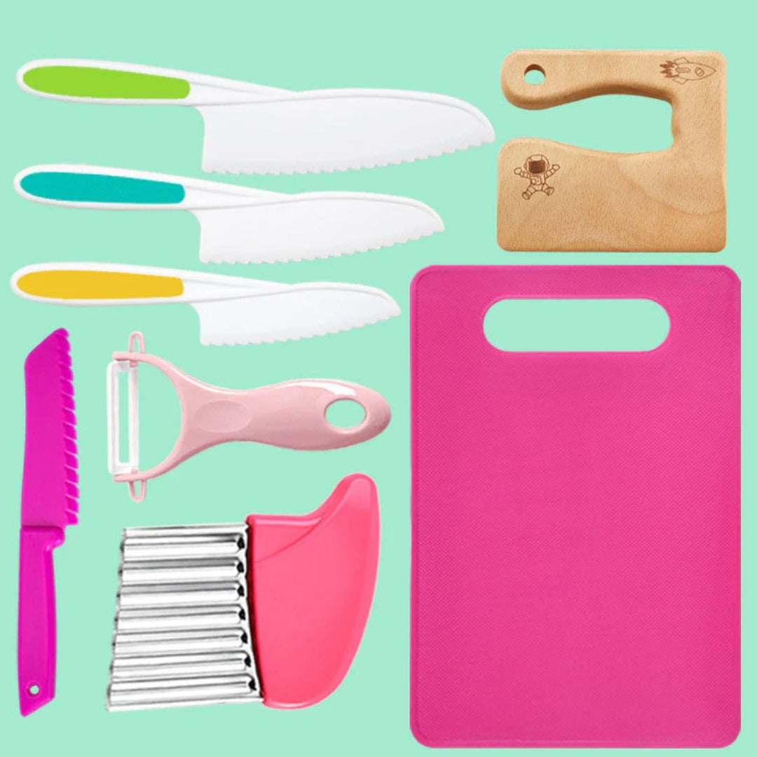 Mini kok køkkensæt med 8 dele til børn