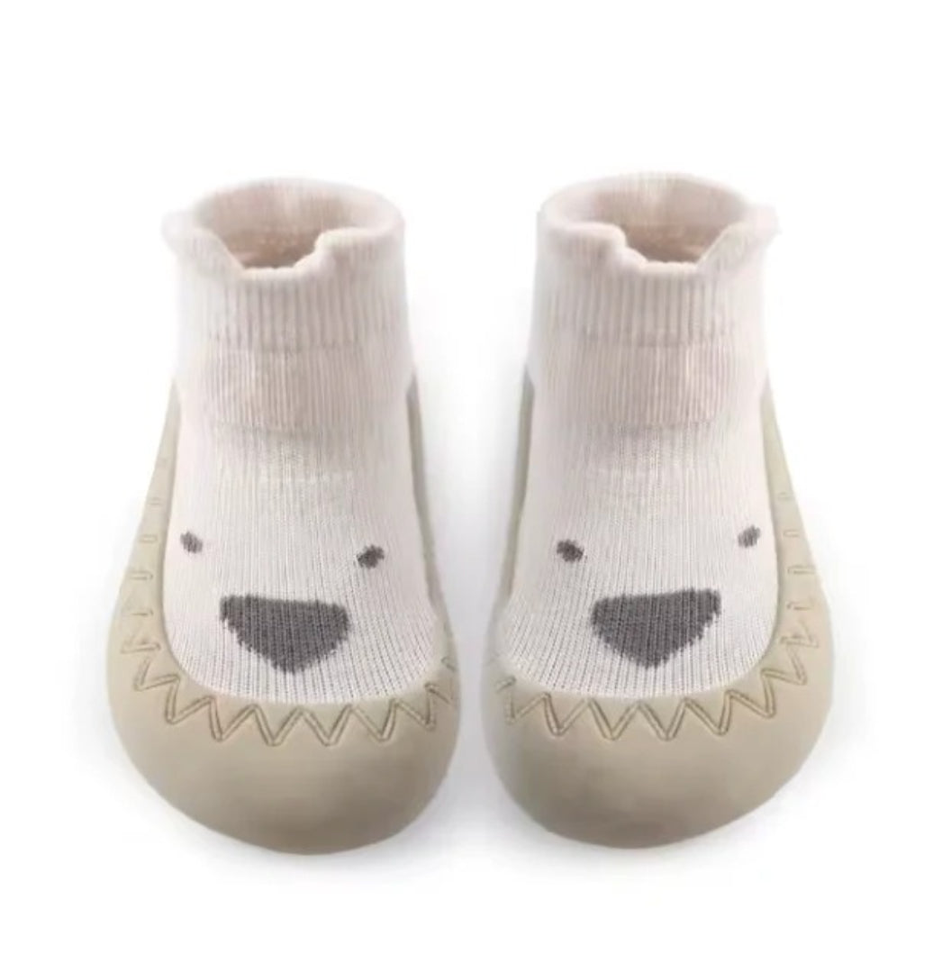 Baby boots for first steps with non-slip sole