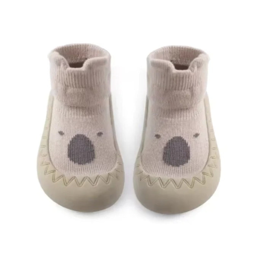 Baby boots for first steps with non-slip sole