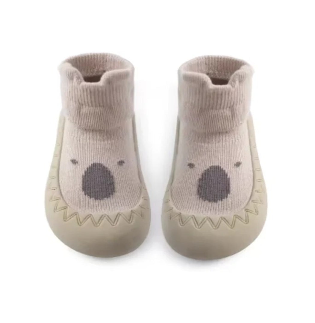 Baby boots for first steps with non-slip sole