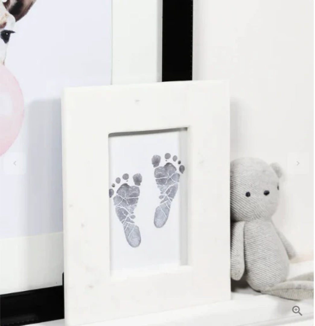 Hand and Footprint Set for Baby with Frame, Mess-Free